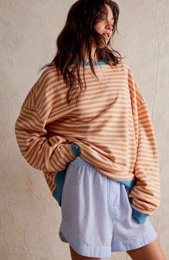 Aukje Gestreifter Pullover in Übergröße Foto 4