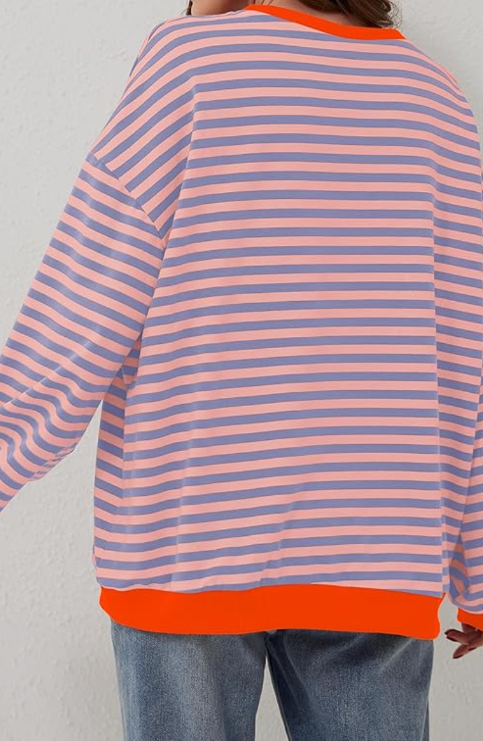 Aukje Gestreifter Pullover in Übergröße Foto 9