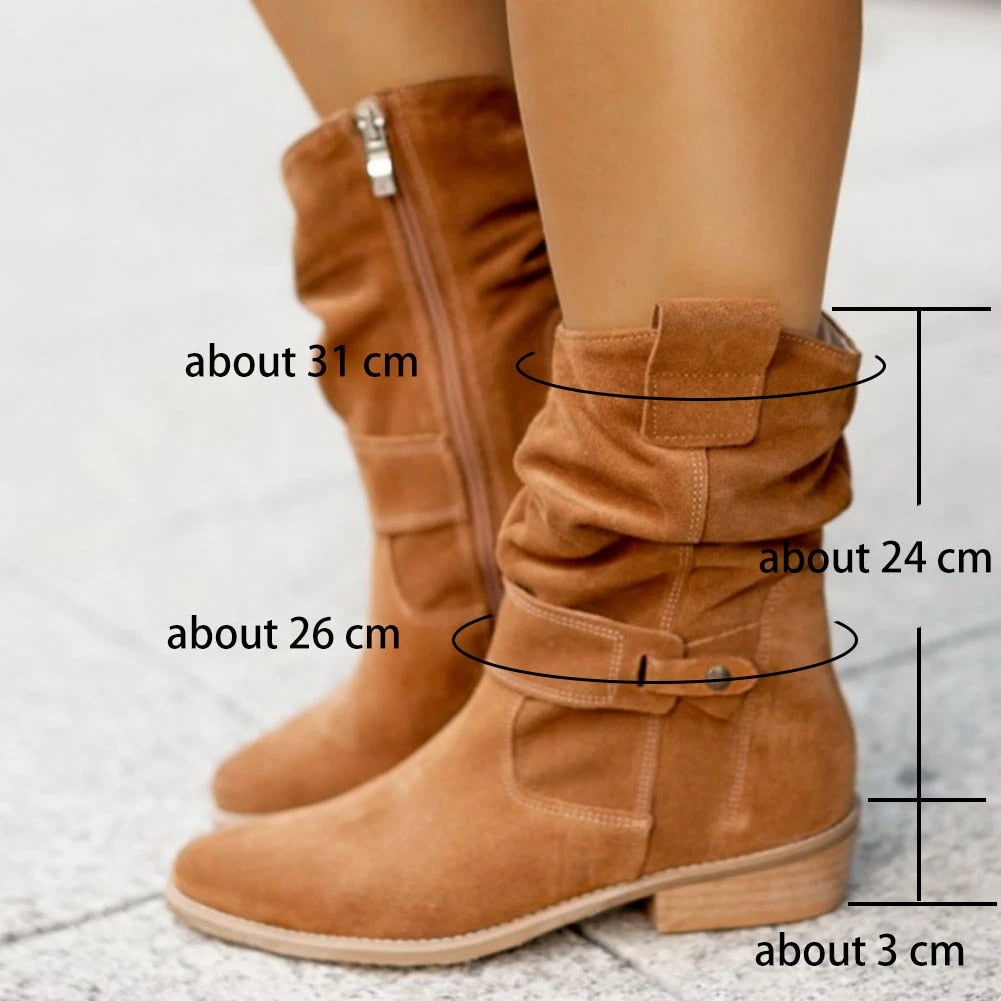 Bequeme Damen Herbststiefeletten gefüttert wasserdicht (11)