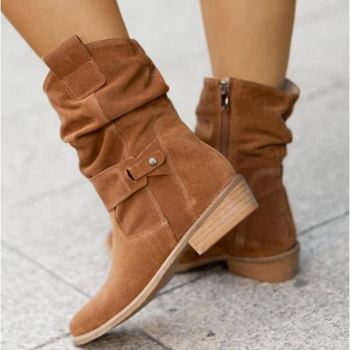 Bequeme Damen Herbststiefeletten gefüttert wasserdicht (9)
