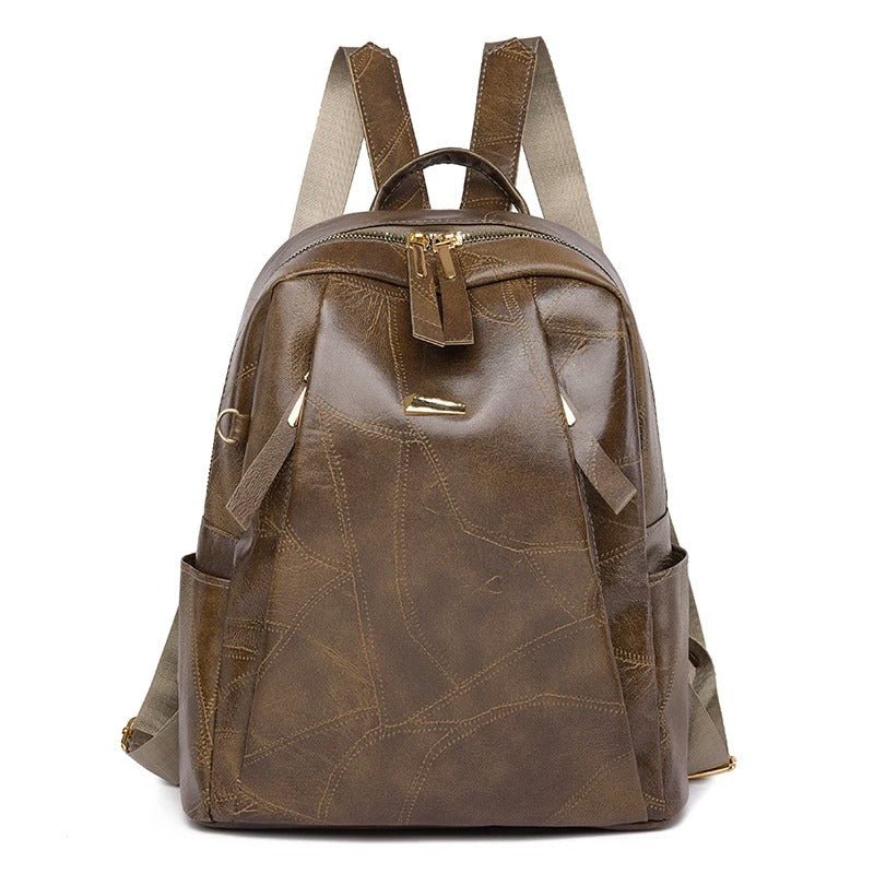 Bregtje Leder-Rucksack in glattem Design Foto 4