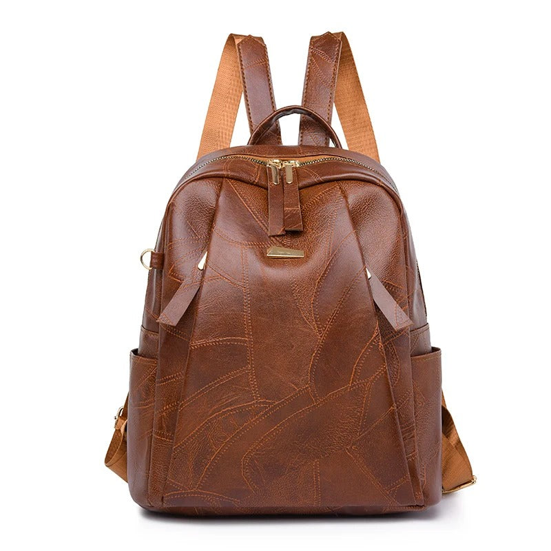 Bregtje Leder-Rucksack in glattem Design Foto 5