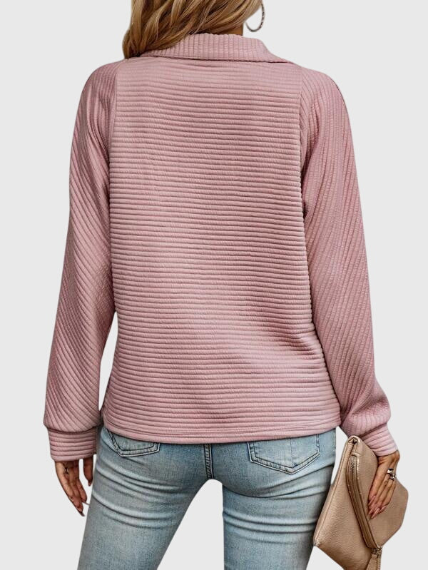Damen Cardigan mit Reißverschluss elegant (4)