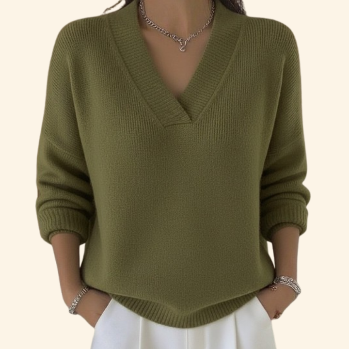 Damen elegante Strickjacke zum Alltag in Grün