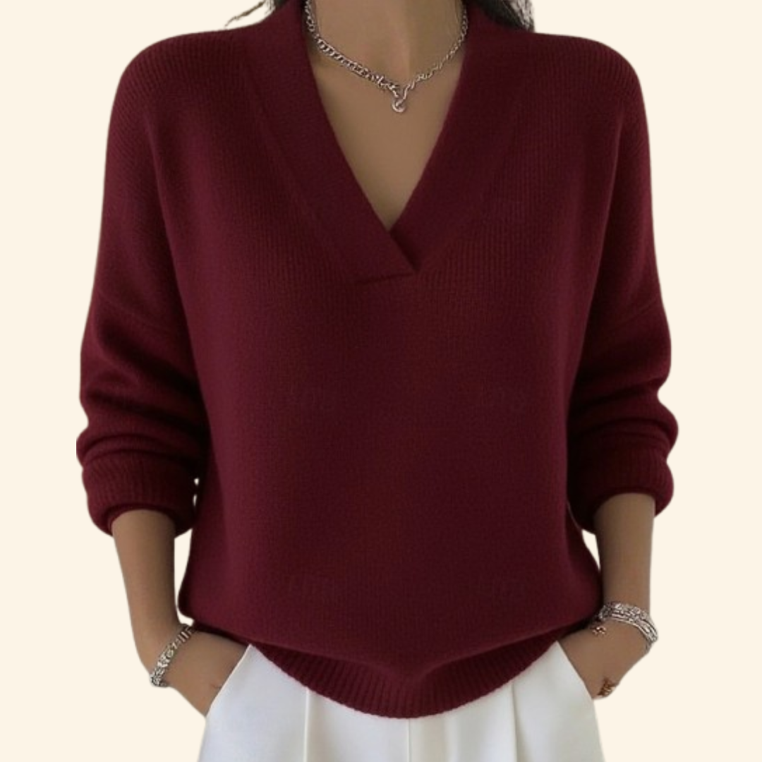 Damen elegante Strickjacke zum Alltag in Rot