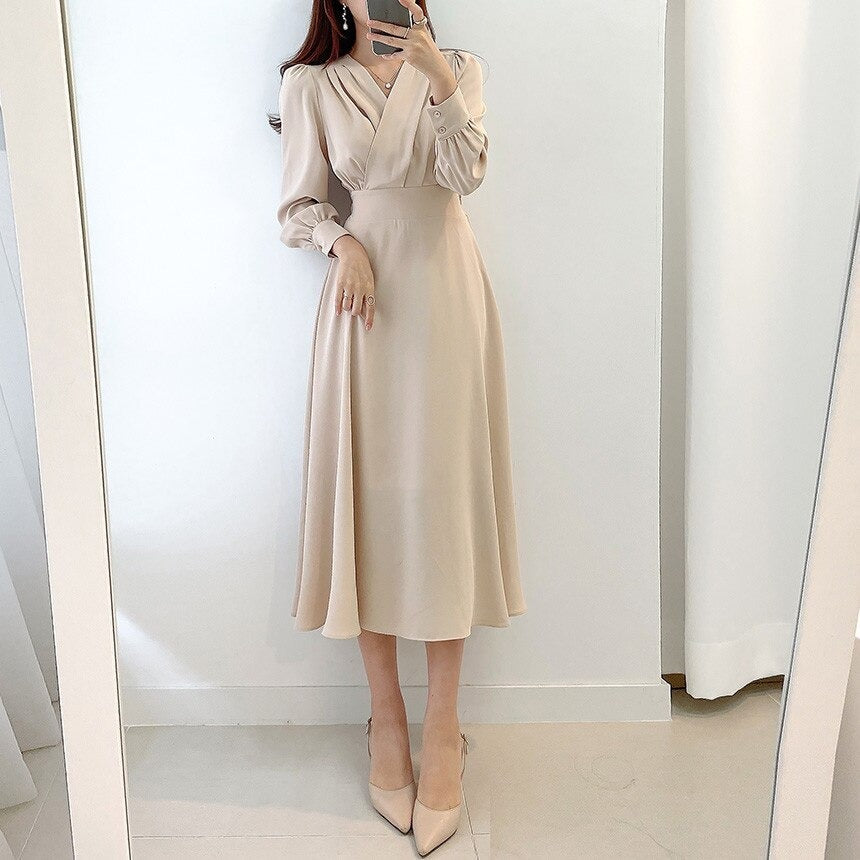Damen elegantes Abendkleid A-Linie (4)