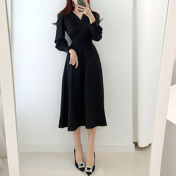 Damen elegantes Abendkleid A-Linie (6)