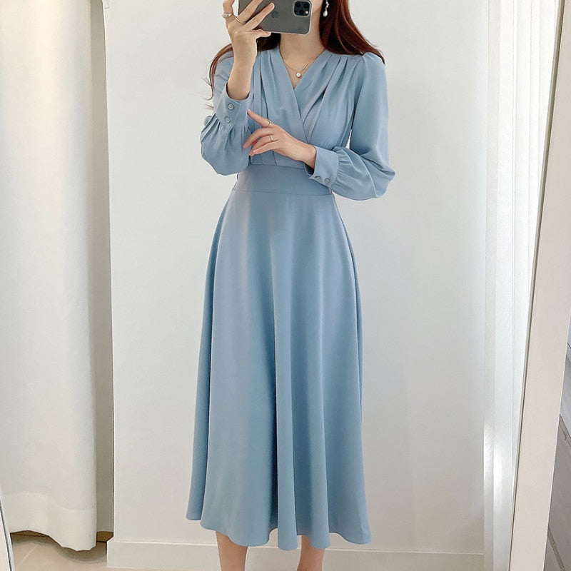 Damen elegantes Abendkleid A-Linie (7)