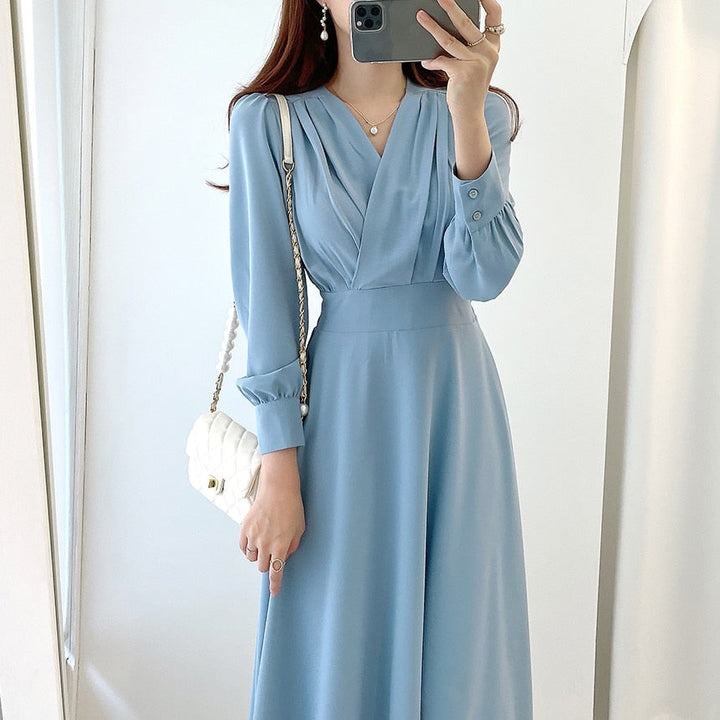 Damen elegantes Abendkleid A-Linie (9)
