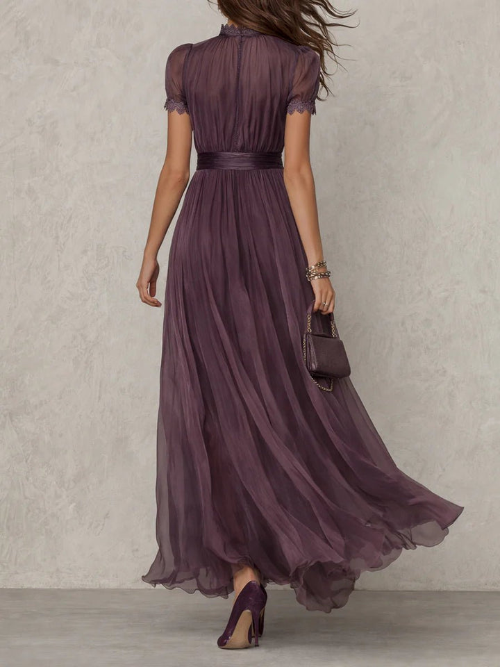 Elena Chiffon Strandkleid mit Schlüsselloch-Ausschnitt foto 3
