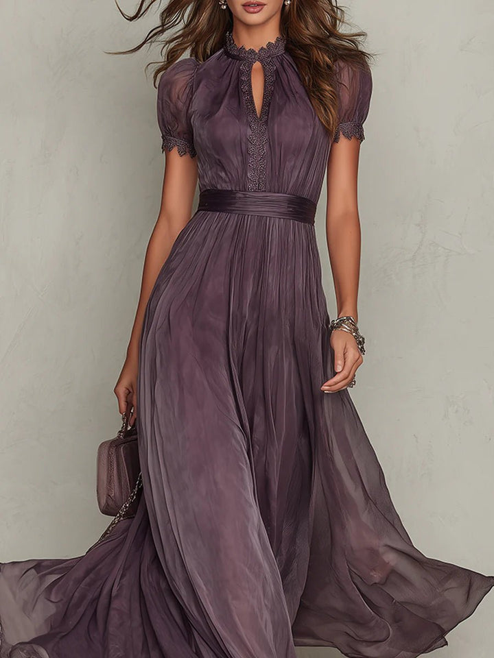 Elena Chiffon Strandkleid mit Schlüsselloch-Ausschnitt foto 4