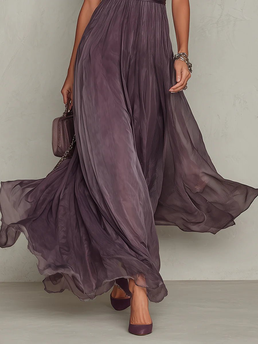 Elena Chiffon Strandkleid mit Schlüsselloch-Ausschnitt foto 5