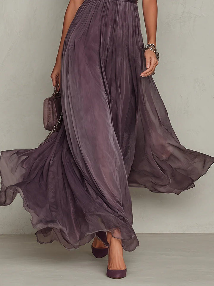 Elena Chiffon Strandkleid mit Schlüsselloch-Ausschnitt foto 5