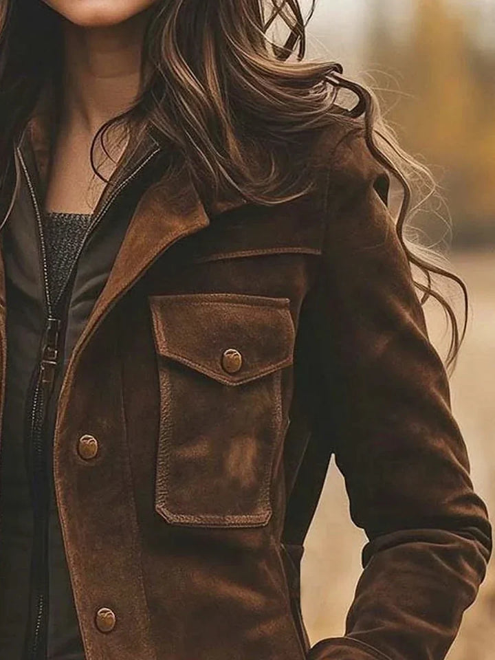 Damen Lange Jacke für den Herbst (2)