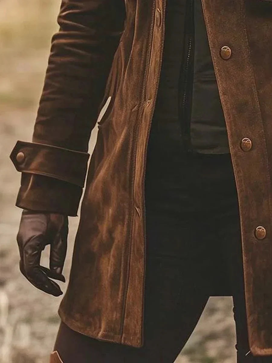 Damen Lange Jacke für den Herbst (3)