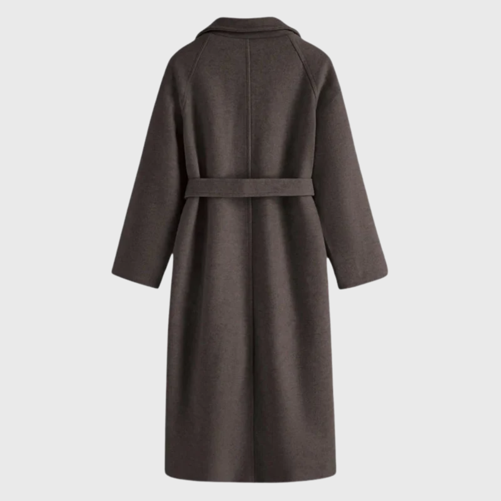 Damen Lange Jacke mit Gürtel für Herbst (7)