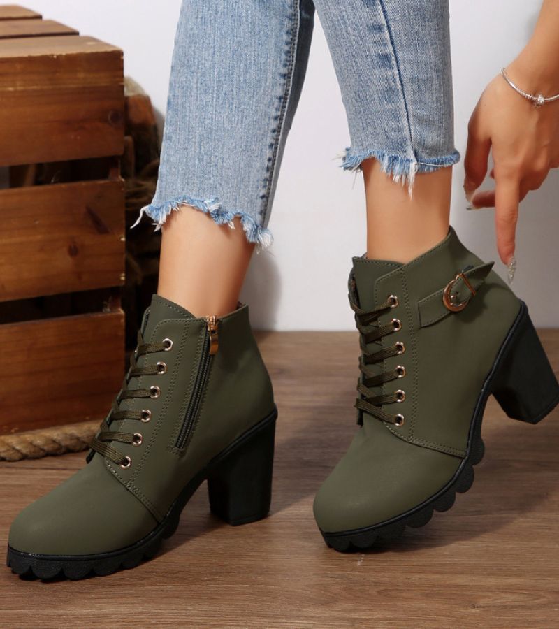 Damen Schnürstiefel im modernen Stil (8)