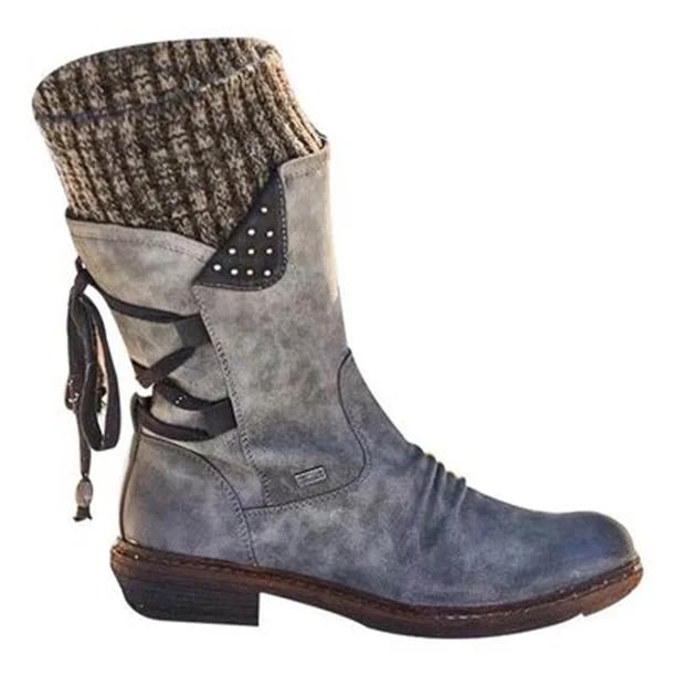 Damen Stiefel mit Pelzfutter für Herbst (6)