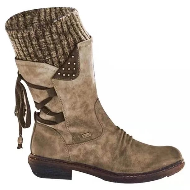 Damen Stiefel mit Pelzfutter für Herbst (7)