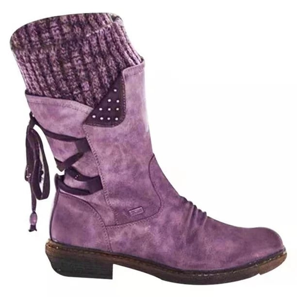 Damen Stiefel mit Pelzfutter für Herbst (8)
