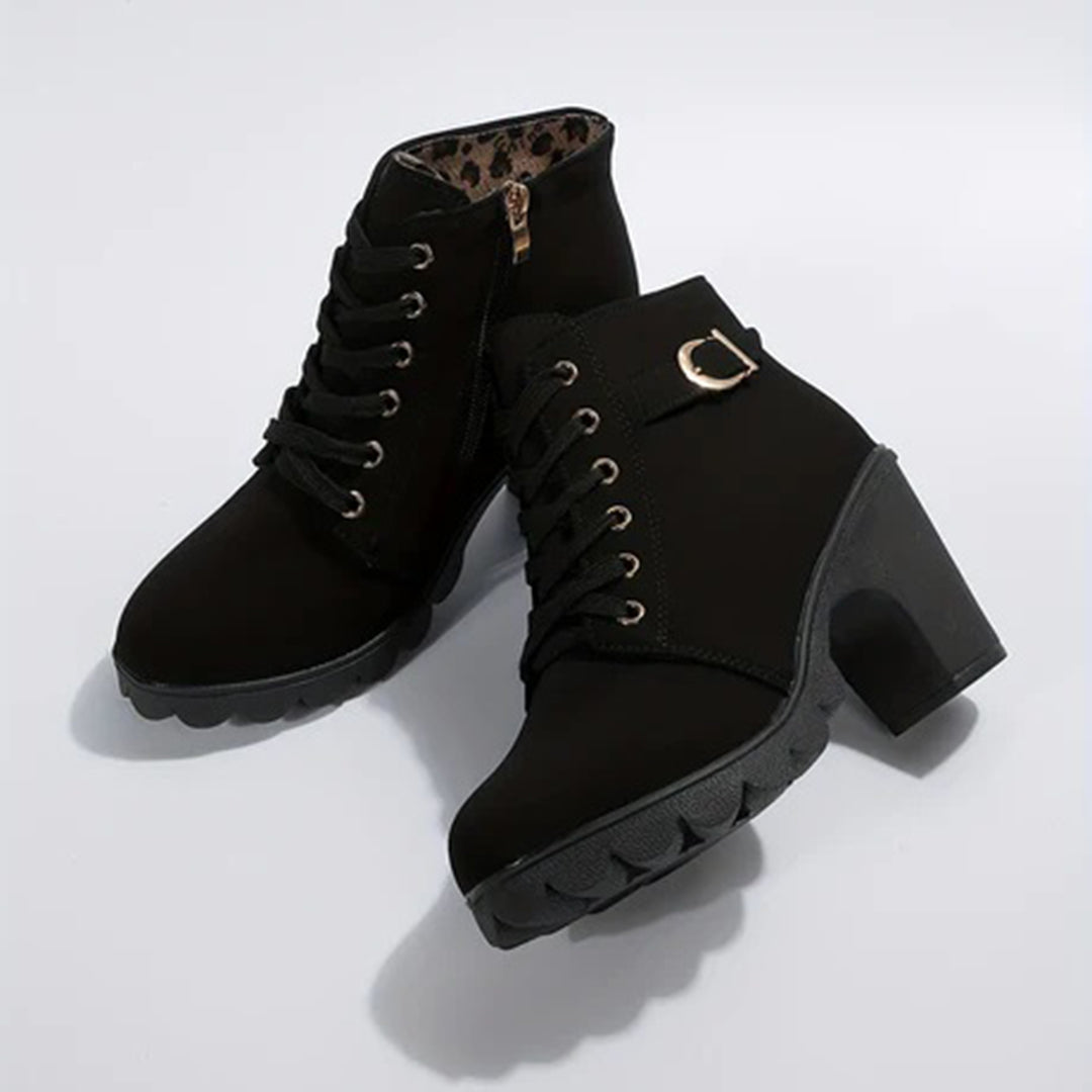 Damen Stiefel mit zeitloser Eleganz für Herbst in Schwarz 4