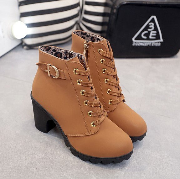 Damen Stiefeletten im Vintage-Stil mit Plateau (4)