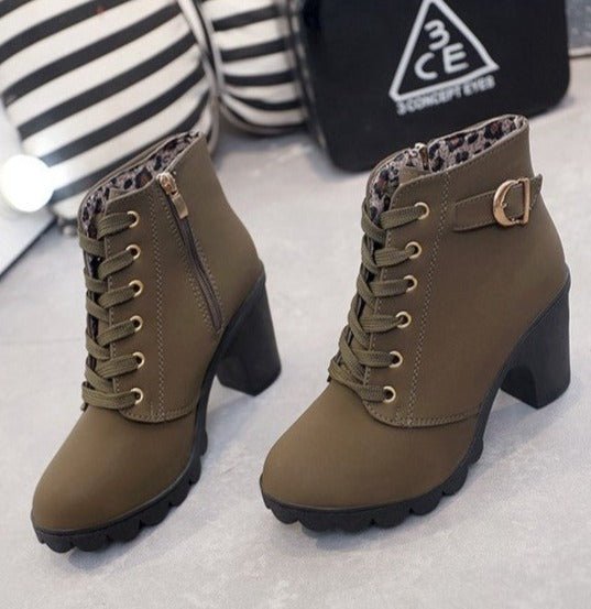 Damen Stiefeletten im Vintage-Stil mit Plateau (5)