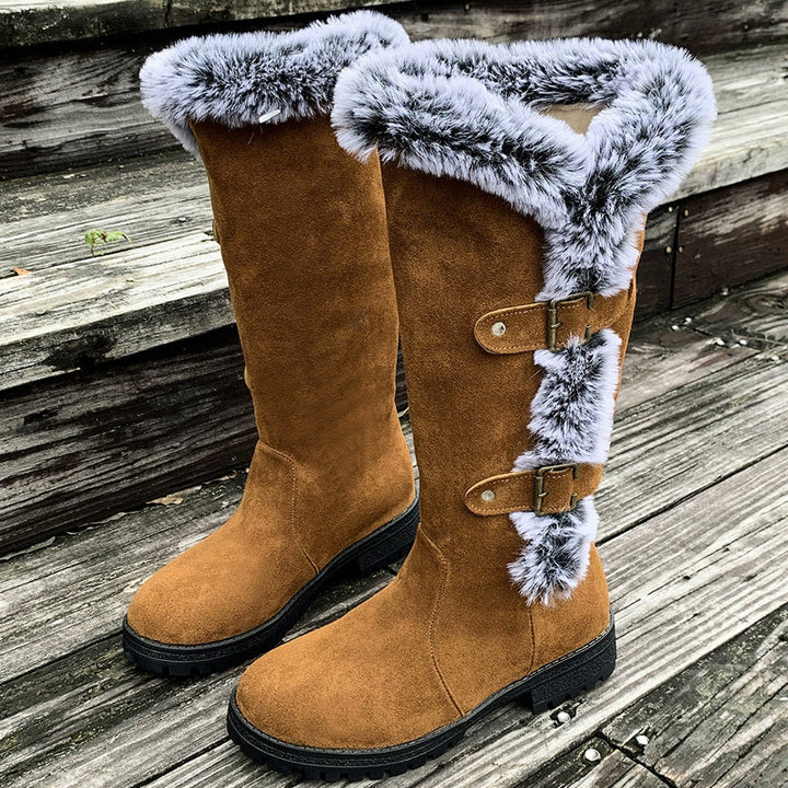Damen Stiefeletten Plüsch-Gefüttert für Herbst (10)