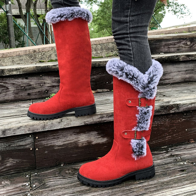 Damen Stiefeletten Plüsch-Gefüttert für Herbst (2)