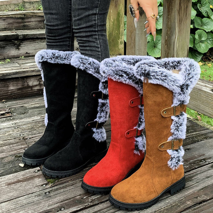 Damen Stiefeletten Plüsch-Gefüttert für Herbst (6)