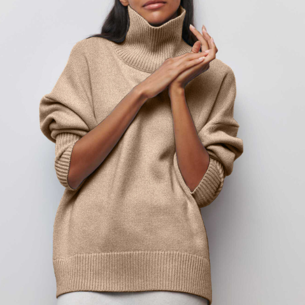 Damen Strickjacke aus Viskose für Herbst in Beige