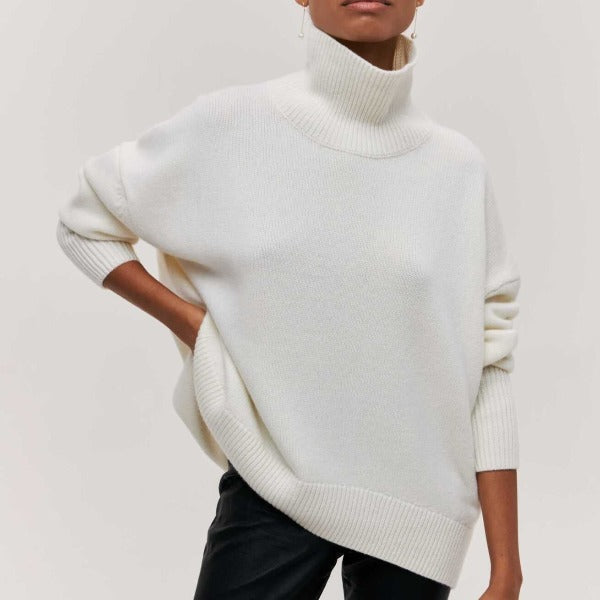 Damen Strickjacke aus Viskose für Herbst in Weiß