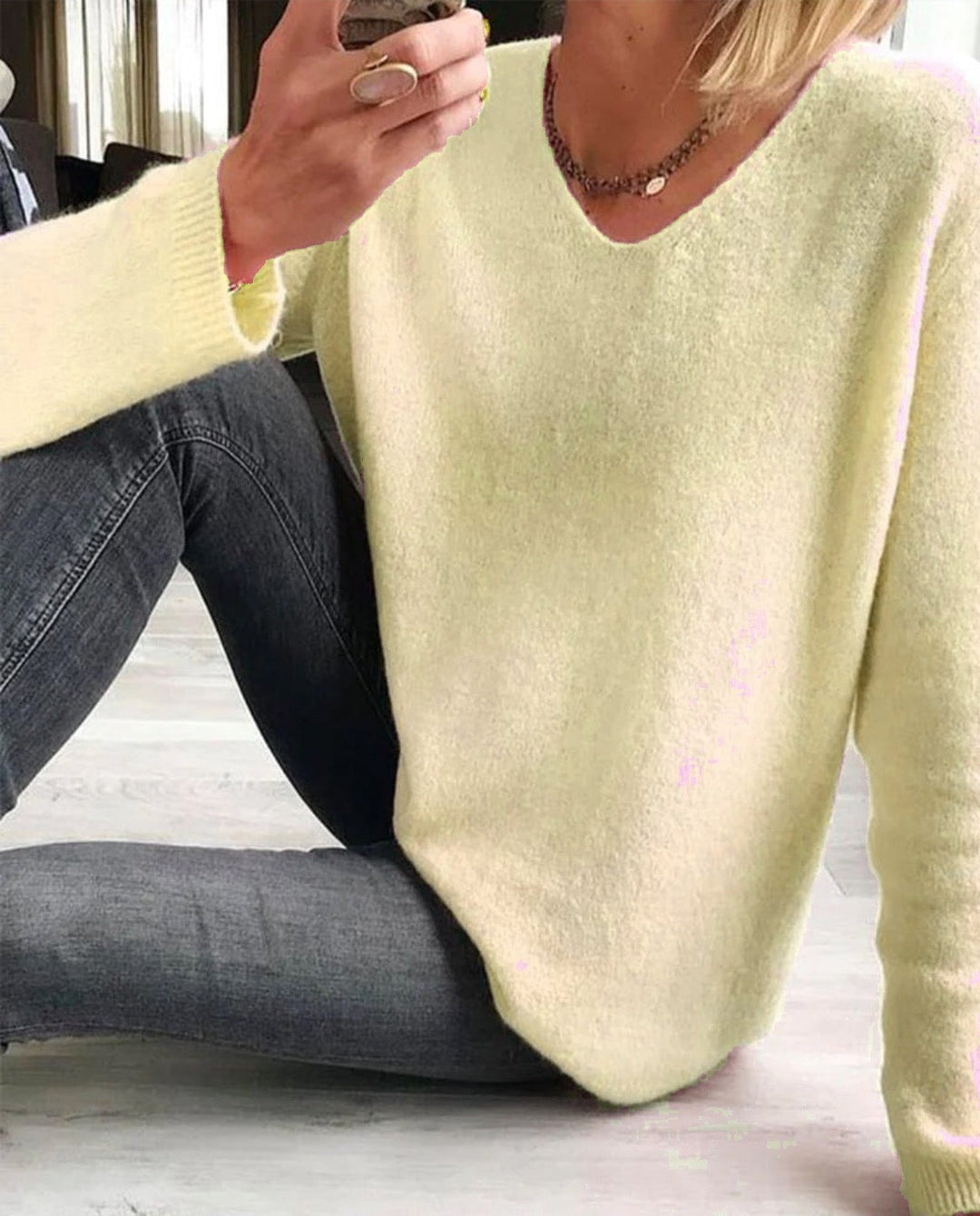 Damen Strickjacke lang aus Baumwolle (12)