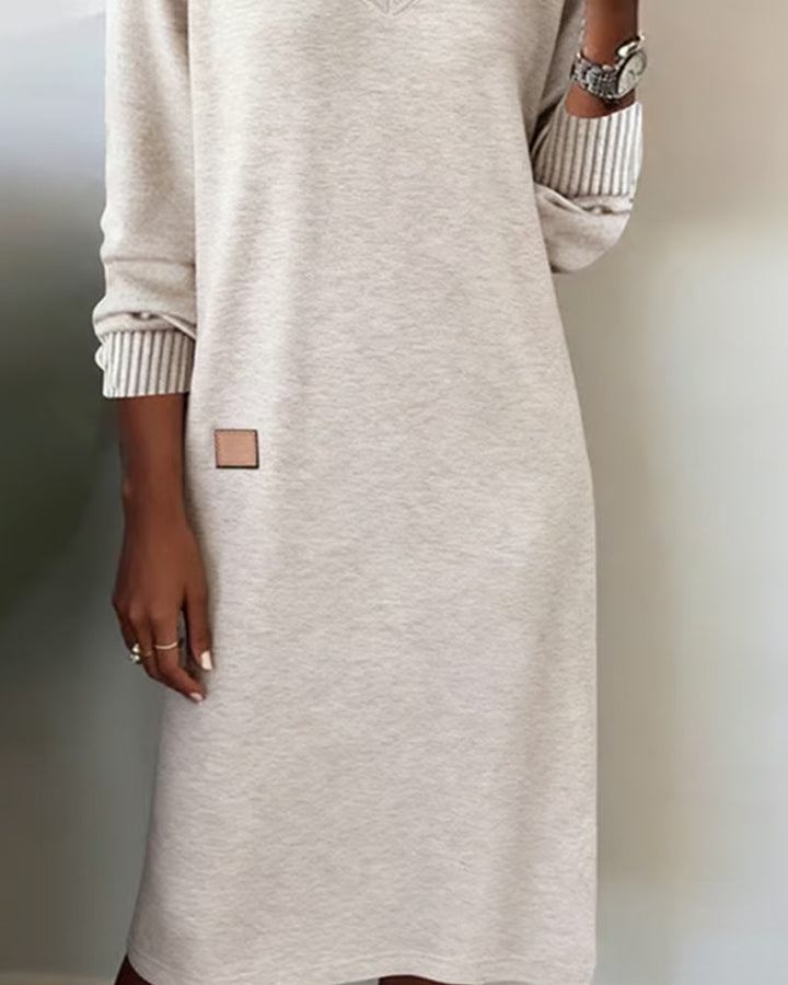 Damen Sweatshirt Midikleid zum Alltag (6)