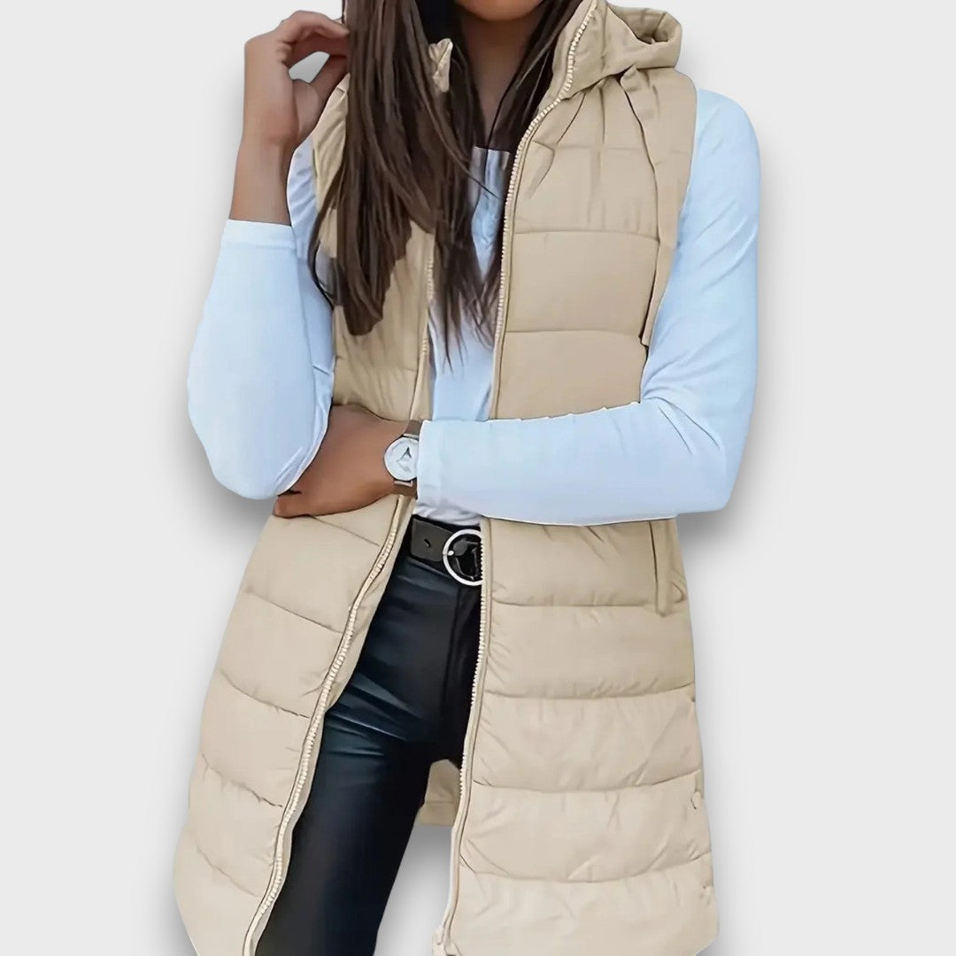 Damen Teddy Jacke mit Kapuze für Herbst in Beige