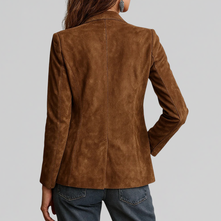 Damen Teddyjacke aus Wildleder für Herbst (2)