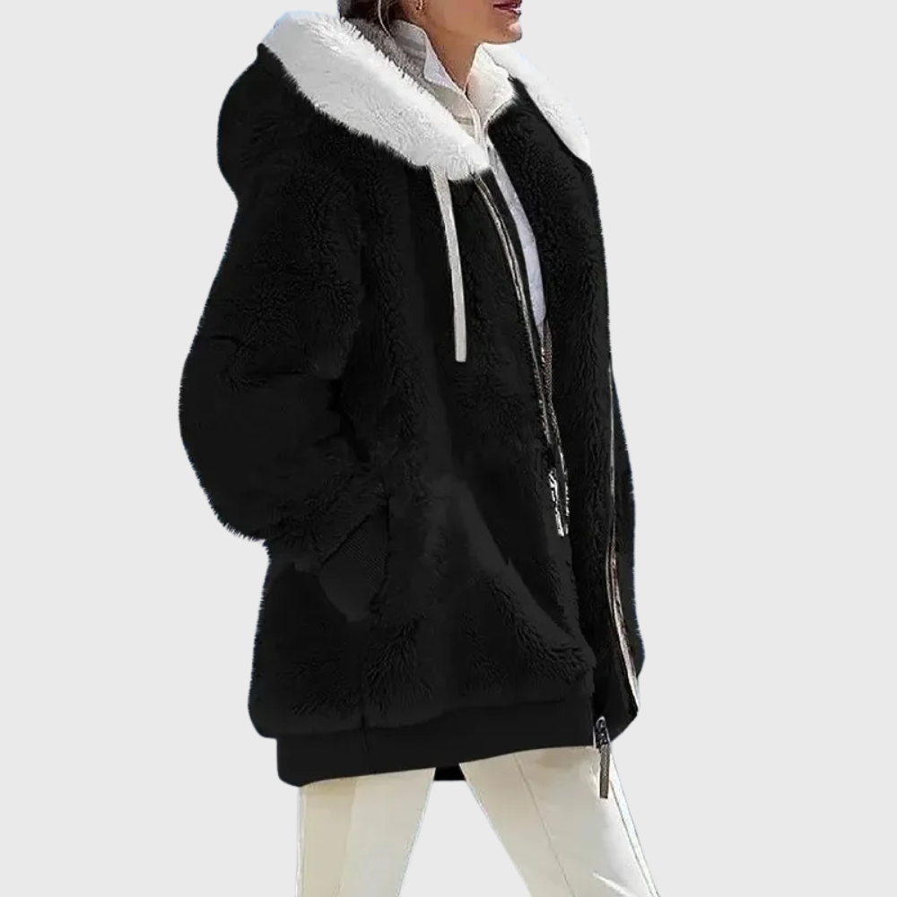 Damen Wintermantel elegant für den Herbst in Schwarz