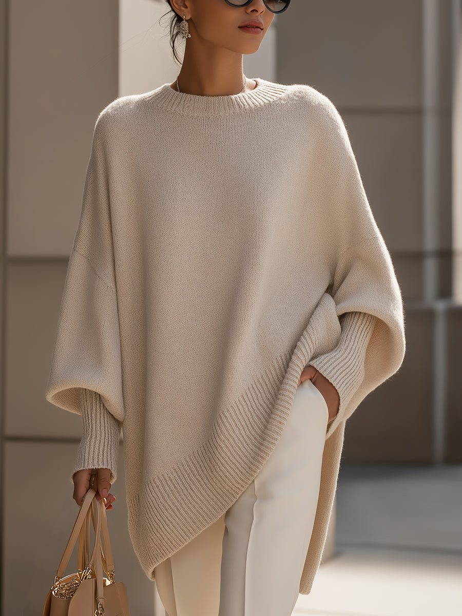 Damen Wollstrickjacke Modern für Herbst in Beige (Almost Sold Out)