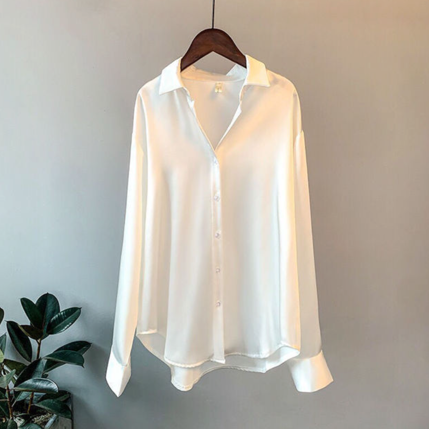 Dieuwke Elegante Button-down-Bluse fürs Büro Foto 3