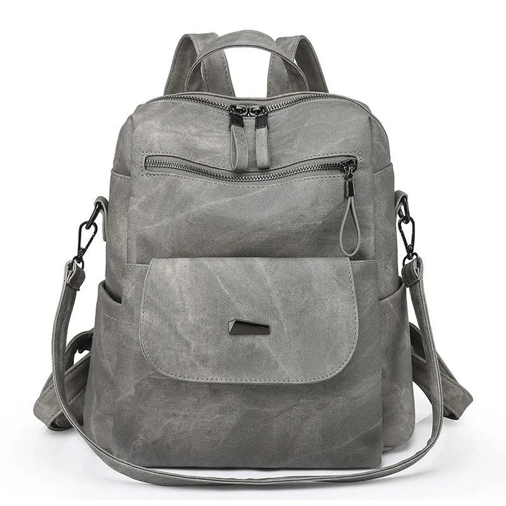 Eefje Leder-Rucksack mit praktischen Taschen Foto 4
