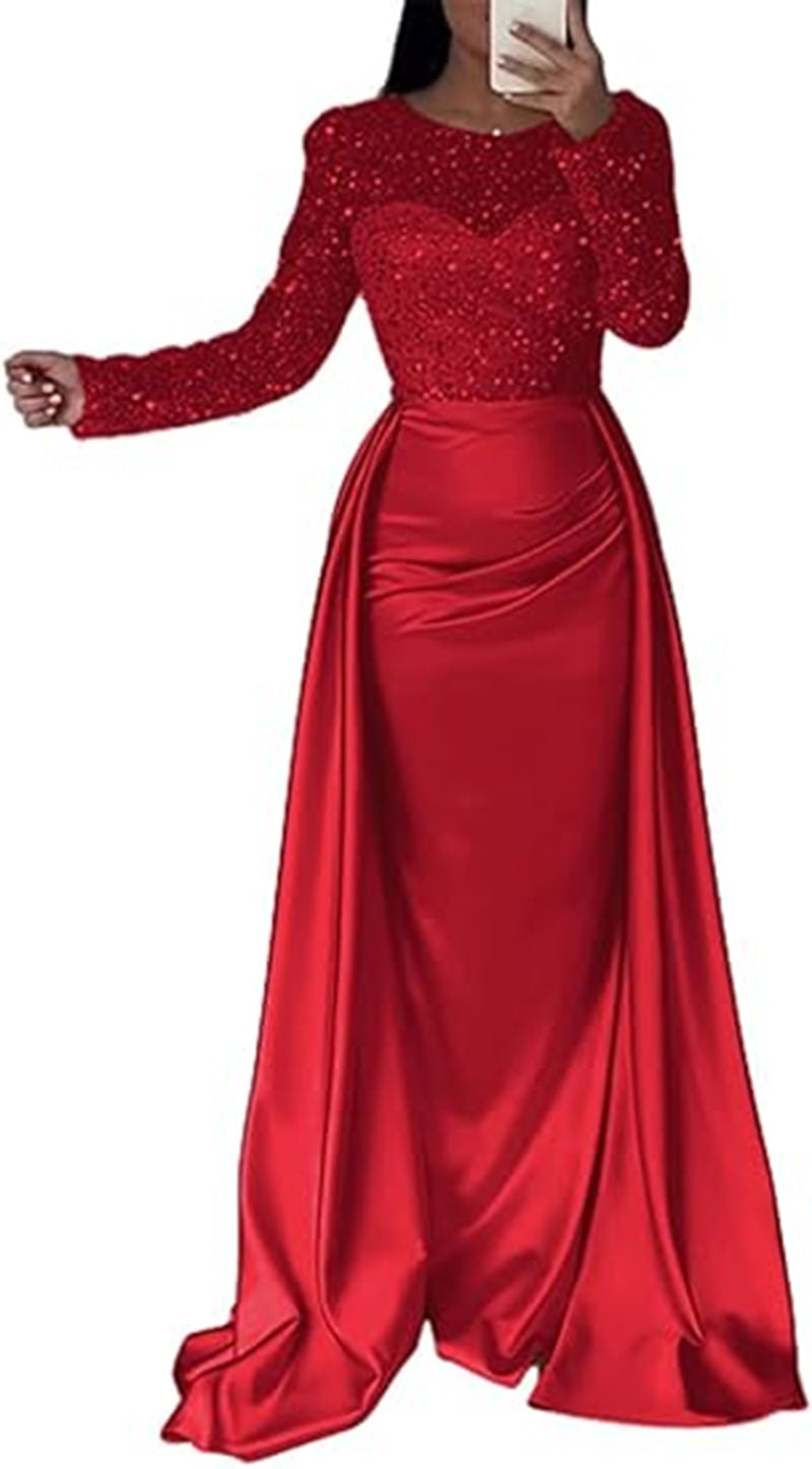 Eldrid Abendkleid mit Perlenoberteil und Satinrock Foto 7