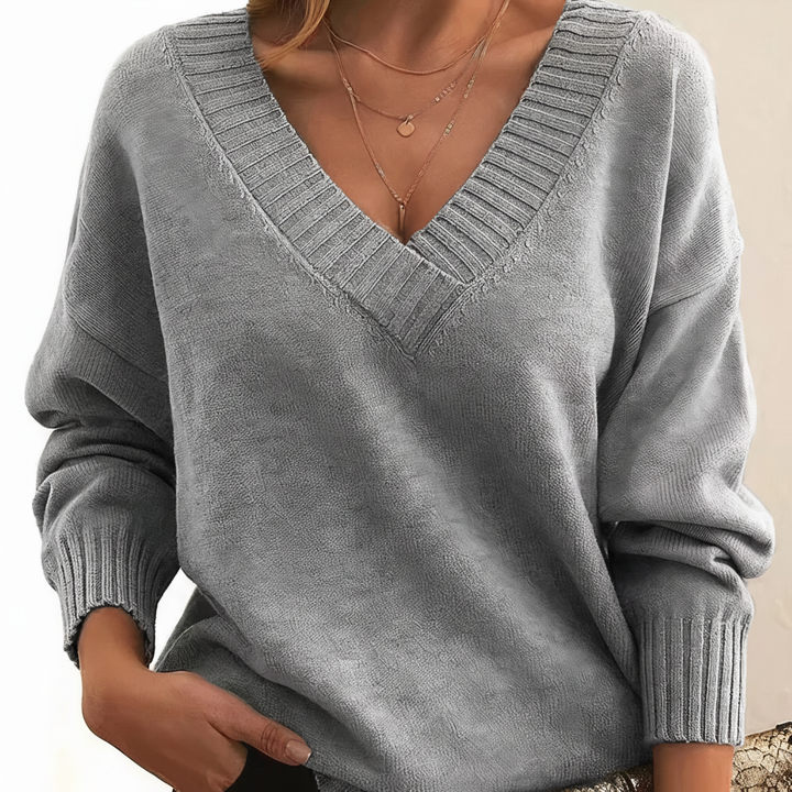Elegante Damen Strickjacke aus Kaschmir zum Kombinieren in Grau