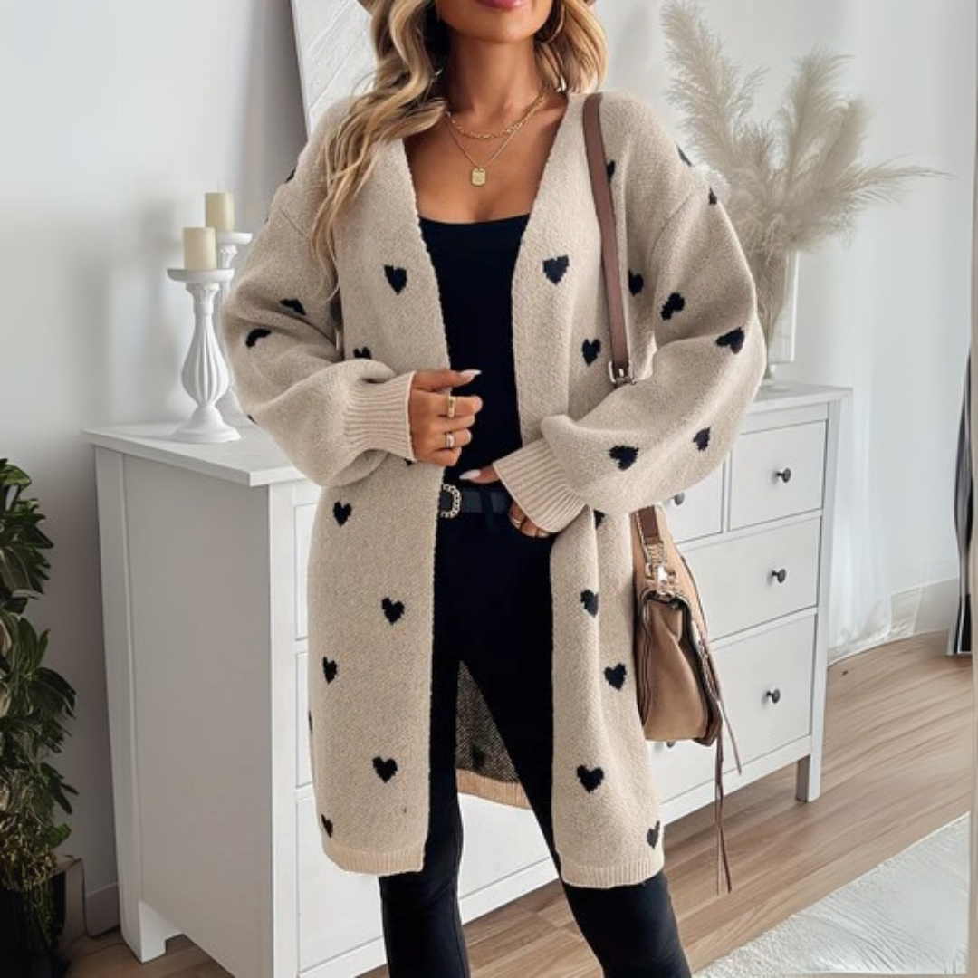 Elegante Damen Strickjacke im schmalen Schnitt