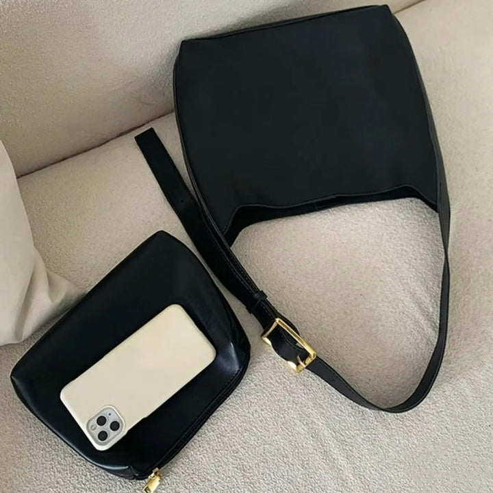 Elegante Handtasche mit Schnallenverschluss für den Alltag (7)