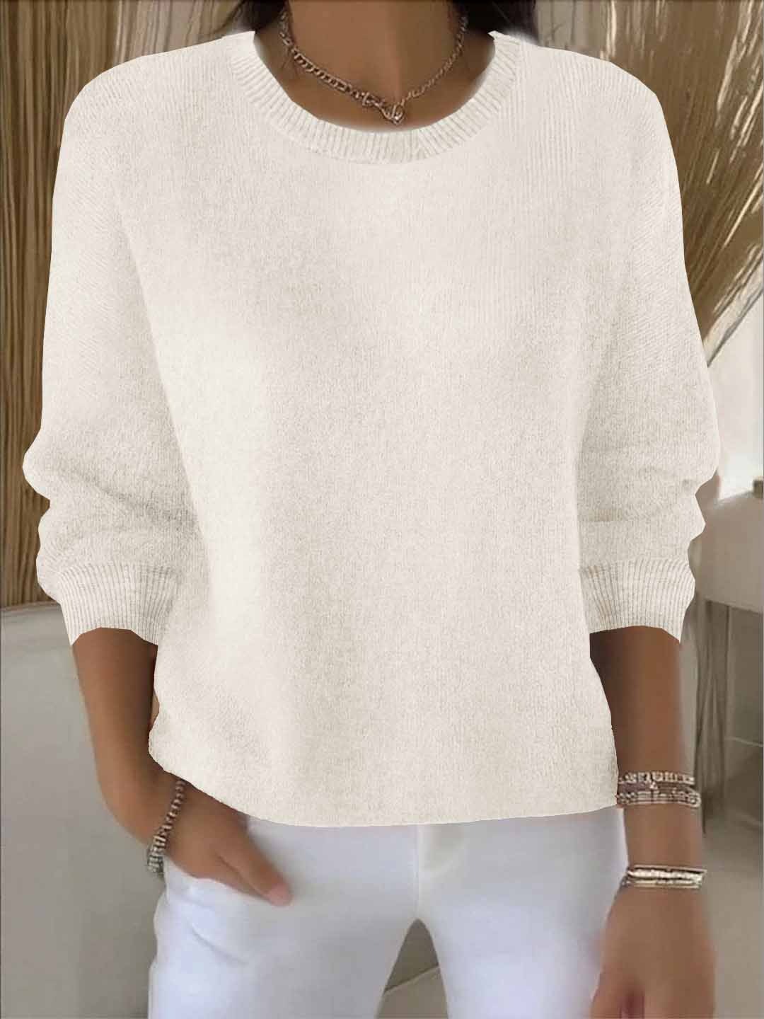 Eleganter Damen Sweatshirt für jeden Anlass in Apricot