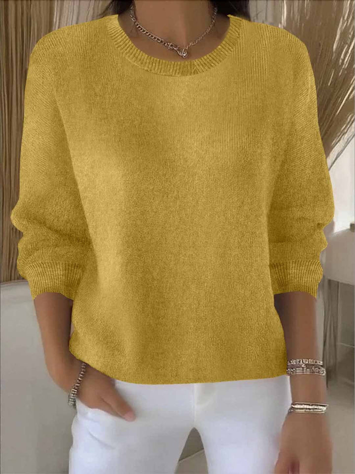 Eleganter Damen Sweatshirt für jeden Anlass in Gelb