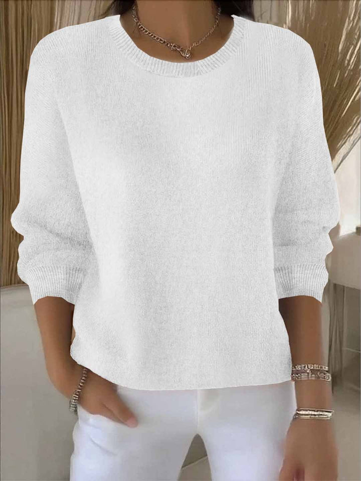 Eleganter Damen Sweatshirt für jeden Anlass in Weiß