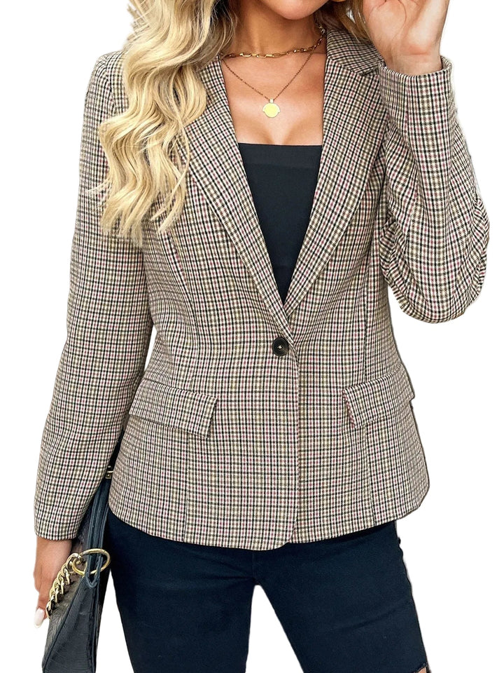 Eleganter Damen Wintermantel mit Revers in Grau