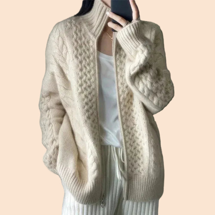 Eleganter Kaschmir Cardigan für Damen (2)