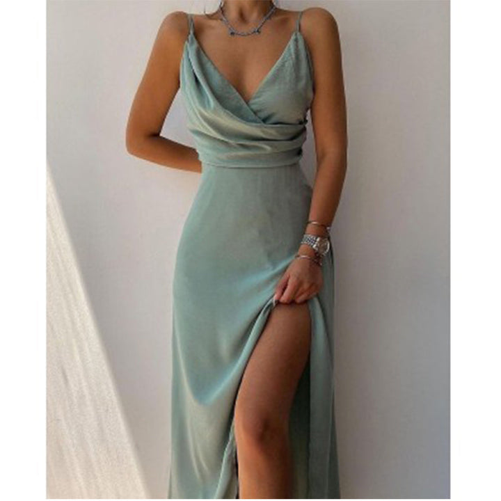 Elegantes Langes Abendkleid für Festanlässe in Grün